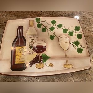 Gently used ND hand painted platter